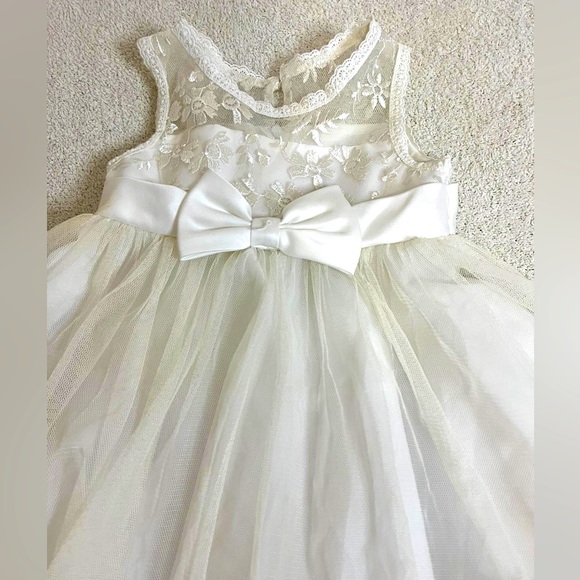 Baby Girls Sleeveless Dress Day/Evening Party Formal Gown - Picture 3 of 8